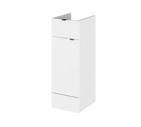 Hudson Reed Fusion Floor Standing 1 Door Vanity Unit, Soft Close, Mfc Painted Gloss White, Contemporary, 300X355X864mm