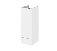 Hudson Reed Fusion Floor Standing Single Door Storage Unit | Gloss White | MDF | 300mm