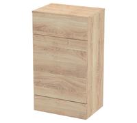 Hudson Reed CBI3005A Fusion Modern Bathroom Floor Standing WC Unit (Pan and Cistern Sold Separately), 500mm, Bleached Oak