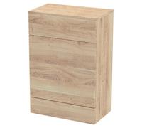 Hudson Reed Fusion Woodgrain Combination Toilet Unit with Worktop | Bleached Oak | MFC | 600mm