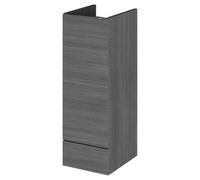 Hudson Reed Fusion Woodgrain Floor Standing Single Door Storage Unit | Anthracite | MDF | 300mm