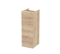 Hudson Reed Fusion Woodgrain Floor Standing Single Door Storage Unit | Bleached Oak | MFC | 300mm