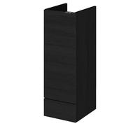 Hudson Reed Fusion 300Mm Base Unit - Black Woodgrain, Black