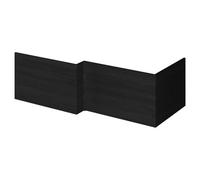 Hudson Reed Fusion Hacienda Black 700mm Shower Bath End Panel - OFF679