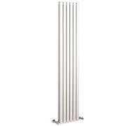 Hudson Reed HL326 Revive | Modern Bathroom Vertical Designer Double Panel Radiator, 1800mm x 354mm, Gloss White,46202
