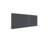 Nuie Revive Horizontal Double Panel Radiator 600 X 1572Mm- Anthracite, Grey