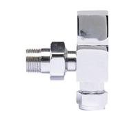 Hudson Reed Chrome Angled Pure Square Radiator Valve Pack HT324
