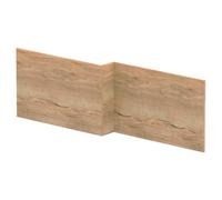 Hudson Reed Juno Woodgrain Square Shower Bath Front Panel | Autumn Oak | MDF | 1700mm