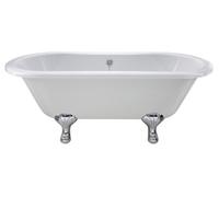 Old London Kingsbury Double Ended Freestanding Bath with Corbel Legs | White | Acrylic | 1500mm