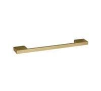 Hudson Reed Lux D Shape Handle, Contemporary Cabinet Drawer Furniture Handle With Fixings, Luxury Finish In Brushed Brass, 191mm