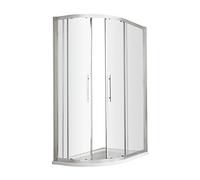 Hudson Reed Apex Chrome Offset Quadrant Shower Enclosure 1000x800mm