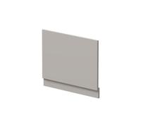 Hudson Reed Matt Bath End Panel with Plinth | Pebble Grey | MDF | 700mm
