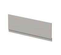 Hudson Reed Matt Bath Front Panel with Plinth | Pebble Grey | MDF | 1700mm
