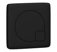 Nuie Square Dual Flush Push Button | Matt Black | ABS | 70mm x 70mm x 99mm