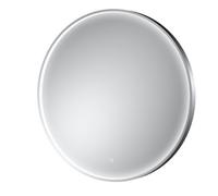 Hudson Reed Mensa Wall Hung Led Touch Sensor Mirror, Contemporary Round Bathroom Design In Chrome, 800X800mm