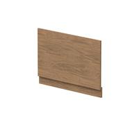 Hudson Reed MFC End Bath Panel with Plinth | Antique Oak | MDF | 800mm