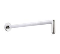 Hudson Reed Mitred Wall Hung Round Shower Arm | Chrome | Metal | 60mm x 80mm