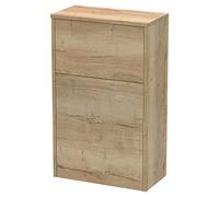 Hudson Reed NPF1841 Juno Modern Bathroom WC Unit (Excluding Pan and Cistern), Autumn Oak