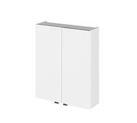 Hudson Reed Fusion Compact Wall Hung 2 Door Storage Unit | Gloss White | MDF | 500mm