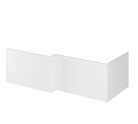 Hudson Reed OFF173 Shower Front Bath Panels, Gloss White, 1700mm