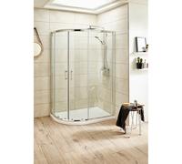 Hudson Reed Pacific Offset Quadrant Shower Enclosure | Chrome | Glass/Aluminium | 1200mm x 900mm