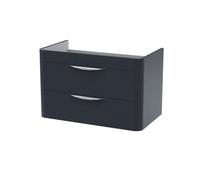 Hudson Reed Parade Wall Hung Vanity Unit, Durable 2 Soft Close Drawer Storage With Modern Cup Handles