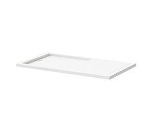 Hudson Reed Pearlstone Rectangular Walk In Shower Tray | White | Acrylic/Stone Resin | 1700mm x 700mm x 40mm
