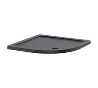 Hudson Reed Pearlstone Slate Quadrant Shower Tray | Slate Grey | Acrylic/Stone Resin | 800mm x 800mm x 40mm
