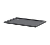 Hudson Reed Pearlstone Slate Rectangular Shower Tray | Slate Grey | Acrylic/Stone Resin | 1100mm x 760mm x 40mm