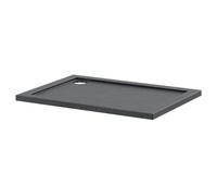 Hudson Reed Pearlstone Slate Rectangular Shower Tray | Slate Grey | Acrylic/Stone Resin | 1100mm x 800mm x 40mm