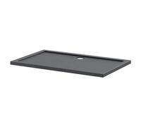 Hudson Reed Pearlstone Slate Rectangular Shower Tray | Slate Grey | Acrylic/Stone Resin | 1300mm x 800mm x 40mm