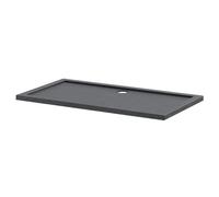 Hudson Reed Pearlstone Slate Rectangular Shower Tray | Slate Grey | Acrylic/Stone Resin | 1400mm x 760mm x 40mm