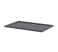 Hudson Reed Pearlstone Slate Rectangular Shower Tray | Slate Grey | Acrylic/Stone Resin | 1400mm x 900mm x 40mm