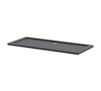 Hudson Reed Pearlstone Slate Rectangular Shower Tray | Slate Grey | Acrylic/Stone Resin | 1600mm x 700mm x 40mm