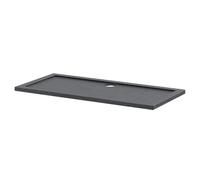 Hudson Reed Pearlstone Slate Rectangular Shower Tray | Slate Grey | Acrylic/Stone Resin | 1600mm x 760mm x 40mm
