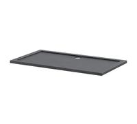 Hudson Reed Pearlstone Slate Rectangular Shower Tray | Slate Grey | Acrylic/Stone Resin | 1600mm x 900mm x 40mm