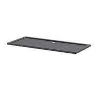 Hudson Reed Pearlstone Slate Rectangular Shower Tray | Slate Grey | Acrylic/Stone Resin | 1700mm x 760mm x 40mm