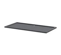 Hudson Reed Pearlstone Slate Rectangular Shower Tray | Slate Grey | Acrylic/Stone Resin | 1800mm x 900mm x 40mm