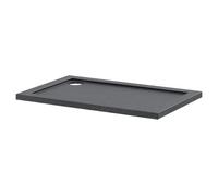 Hudson Reed Pearlstone Slate Rectangular Shower Tray | Slate Grey | Plastic/Stone Resin | 1100mm x 700mm x 40mm