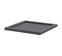 Hudson Reed Pearlstone Slate Square Shower Tray | Slate Grey | Acrylic/Stone Resin | 700mm x 700mm x 40mm