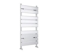 Hudson Reed HL382 Piazza | Modern Bathroom Vertical Wall Hung 9 Bar Heated Towel Rail, 950mm x 500mm, Chrome, Set of 2 Pieces