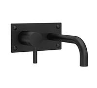 Hudson Reed PK428 Tec Lever Modern Bathroom Wall Mount Lever Basin Bath Filler Tap, 213mm, Matt Black