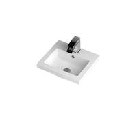 Hudson Reed Polymarble Furniture Basin | White | Plastic/Stone Resin | 400mm