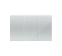 Hudson Reed Quartet 3 Door Mirrored Cabinet | Gloss White | Glass/MFC | 1350mm