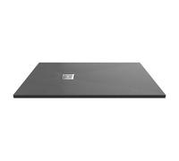 Hudson Reed Rectangular Slimline Shower Tray With Slate Textured Finish, Grey Slate, 1400 X 900 mm
