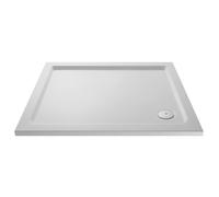 Hudson Reed Rectangular Slip Resistant Slimline Shower Tray With Matrix Tech, White, 1200 X 900 mm