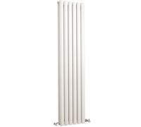 Hudson Reed Revive Gloss White Double Vertical Radiator 1500mm (H) x 354mm (W)