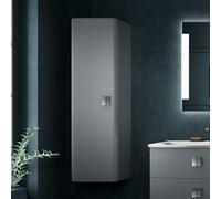 Hudson Reed Sarenna Wall Hung 1 Door Tall Unit 350Mm - Dove Grey