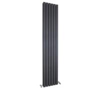 Hudson Reed HLA74 Sloane | |Modern Bathroom Vertical Designer Double Panel Radiator , 1800mm x 354mm, Anthracite