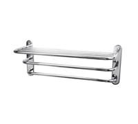 Nuie Hudson Reed LA380 Old London ǀ Traditional Bathroom Accessory Wall Hung 3 Tier Towel Rack, 260mm x 612mm x 247mm, Chrome